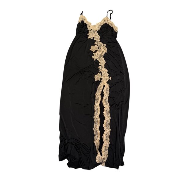 Soma Lace Babydoll Maxi Slip Dress Chemise Nightie Sm Whimsigoth Fairy Romantic - Picture 1 of 9